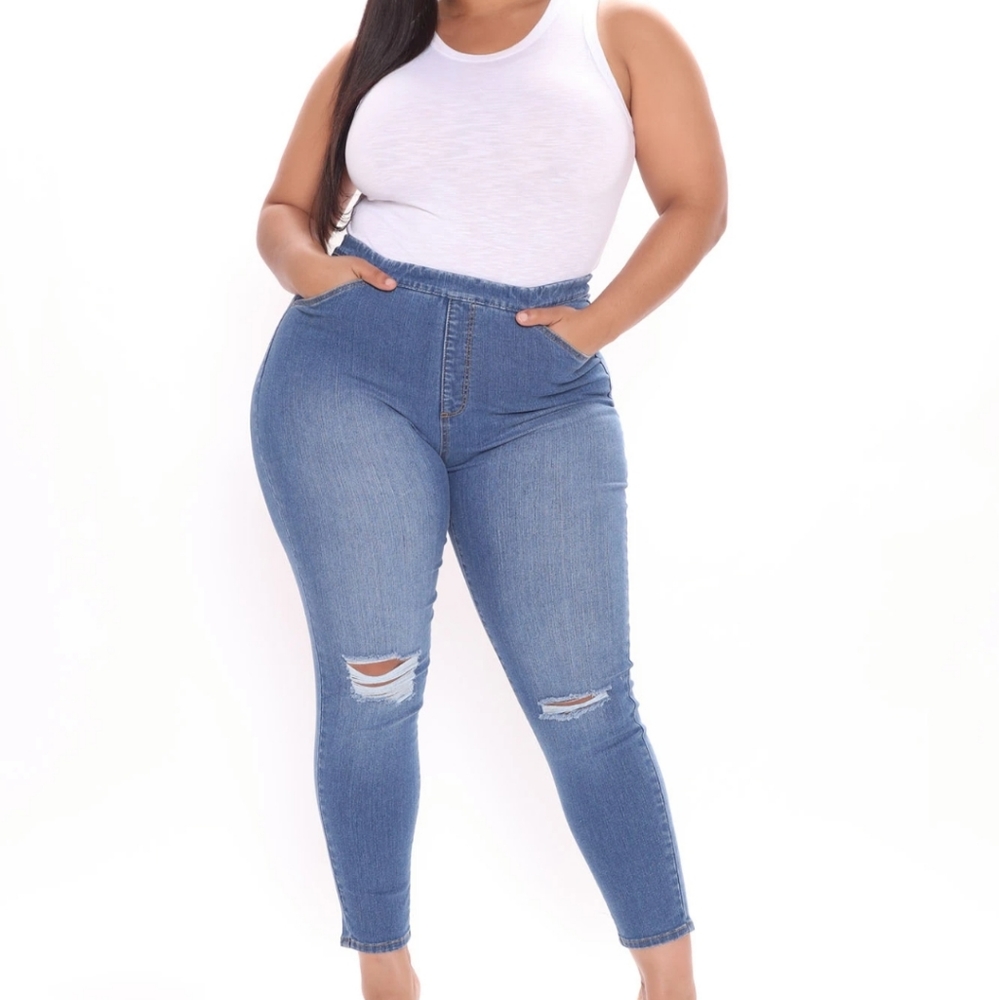 Fashion Nova Plus Stretch Skinny jeans Jeggings 1x